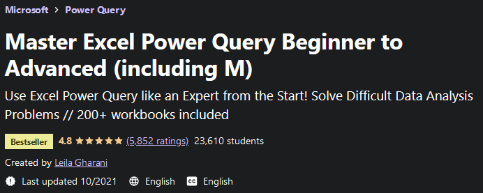 Bilder · Master Excel Power Query Beginner bis fortschrittlich (einschließlich M) 2021-10/2021-11