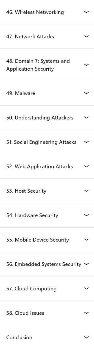 Course topics · ISC2 Systems Security Certified Practitioner (SSCP) (2024) Cert Prep 2024-12