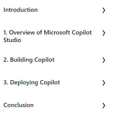 Course topics · Building in Microsoft Copilot Studio 2024-7
