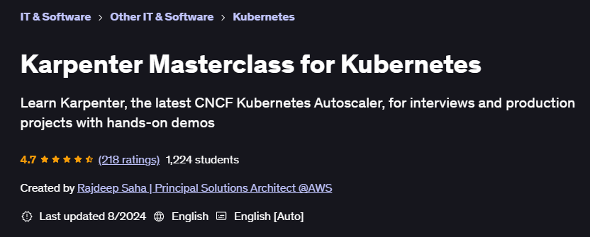 Pictures · Udemy — Karpenter Masterclass for Kubernetes 2024-8