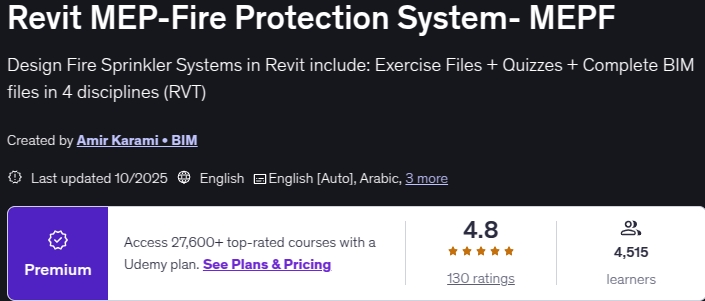 Pictures · Revit MEP-Fire Protection System- MEPF 2025-10