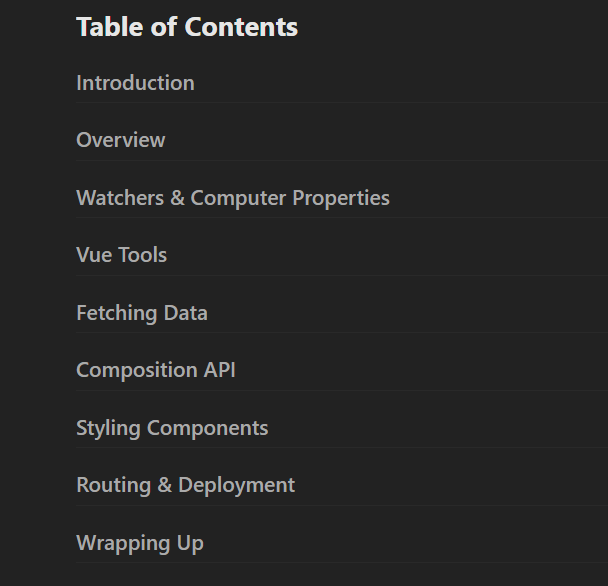 Course topics · Vue 3 Fundamentals 2023-1