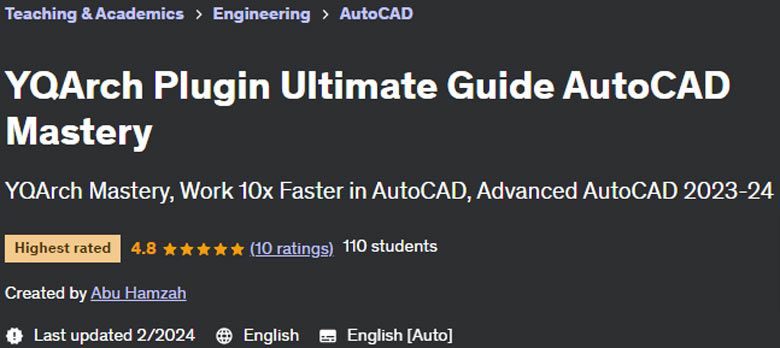 Pictures · Udemy — YQArch Plugin Ultimate Guide AutoCAD Mastery 2024-1
