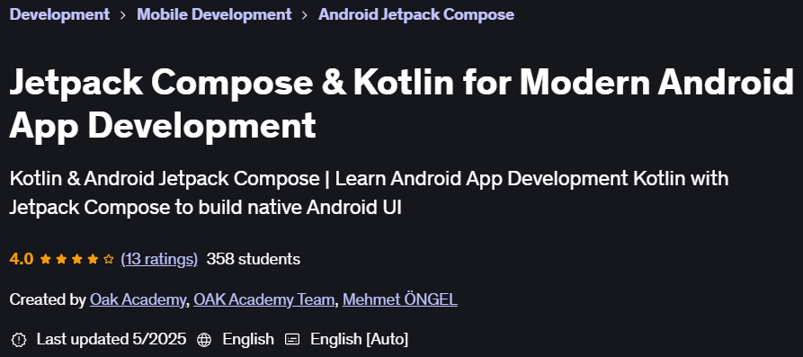 Pictures · Udemy — Jetpack Compose & Kotlin for Modern Android App Development 2023-9