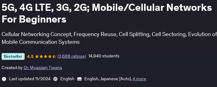 Pictures · Udemy — 5G, 4G LTE, 3G, 2G; Mobile/Cellular Networks For Beginners 2024-11