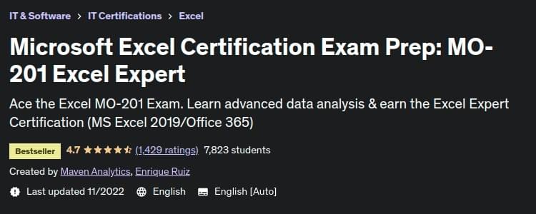 Pictures · Udemy — Microsoft Excel Certification Exam Prep: MO-201 Excel Expert 2021-11