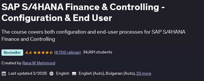 Pictures · Udemy — SAP S/4HANA Finance & Controlling – Configuration & End User 2025-2