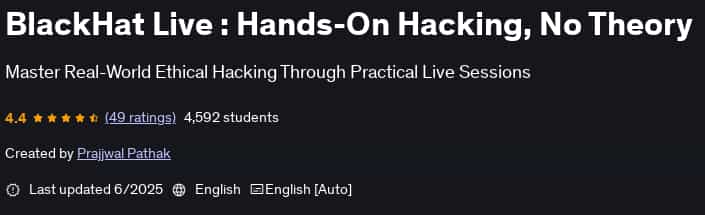 Pictures · BlackHat Live : Hands-On Hacking, No Theory 2025-6