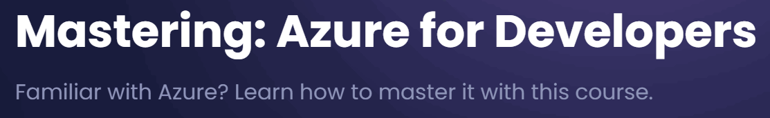 الصور · Dometrain – Mastering: Azure للمطورين 2026-4
