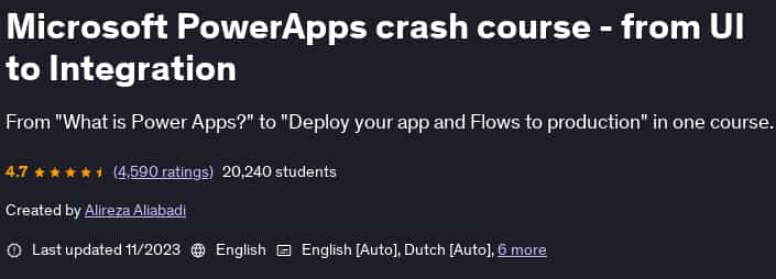 Pictures · Udemy — Microsoft PowerApps crash course – from UI to Integration 2023-11