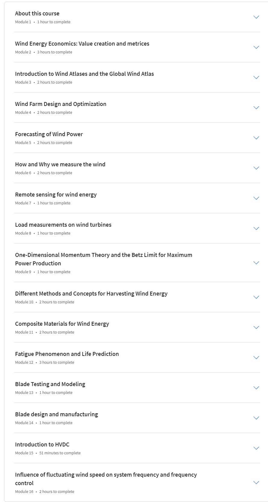 Course topics · Coursera — Wind Energy 2024-6