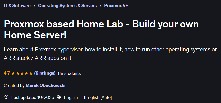 Bilder · Proxmox-basierte Home Lab – bauen Sie Ihren eigenen Home Server! 2025-5