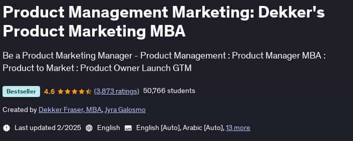 Pictures · Udemy — Product Management Marketing: Dekker’s Product Marketing MBA 2025-2