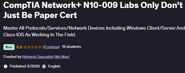 Pictures · CompTIA Network+ N10-009 Labs Only Don’t Just Be Paper Cert 2025-2