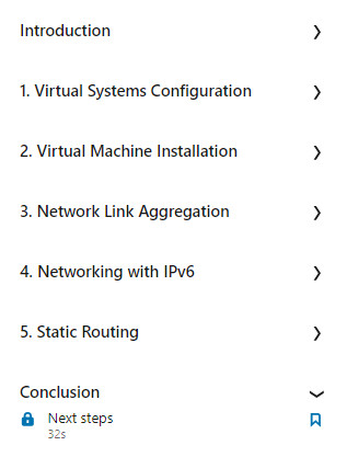 Course topics · Linux System Engineer: Network Bonding, IPv6, Routing, and Virtual Systems 2023-7