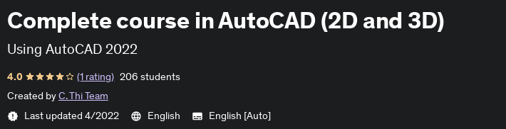 Pictures · Udemy — Complete course in AutoCAD (2D and 3D) 2022-4
