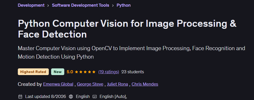 Pictures · Python Computer Vision for Image Processing & Face Detection 2026-8