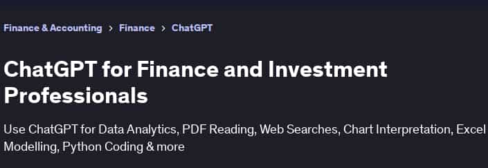 Pictures · Udemy — ChatGPT for Finance and Investment Professionals 2025-2