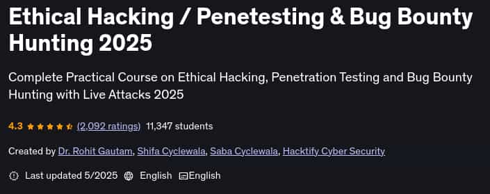 Pictures · Udemy — Ethical Hacking / Penetesting & Bug Bounty Hunting 2025 2025-5