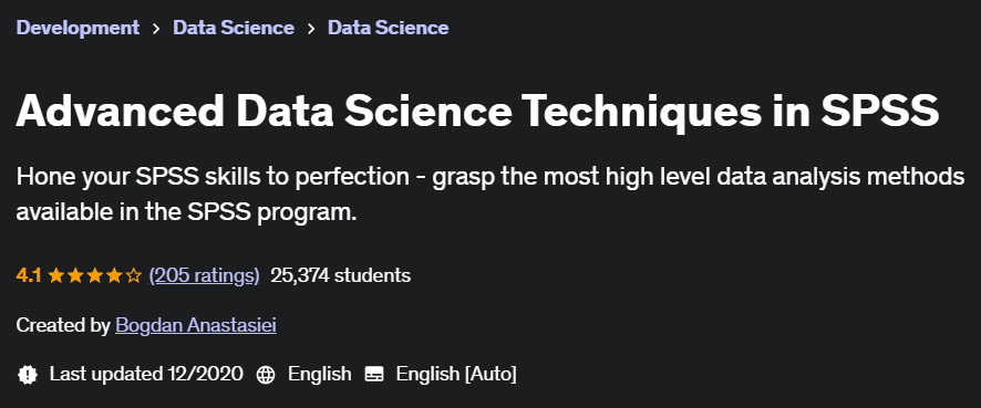 Pictures · Udemy — Advanced Data Science Techniques in SPSS 2020-12