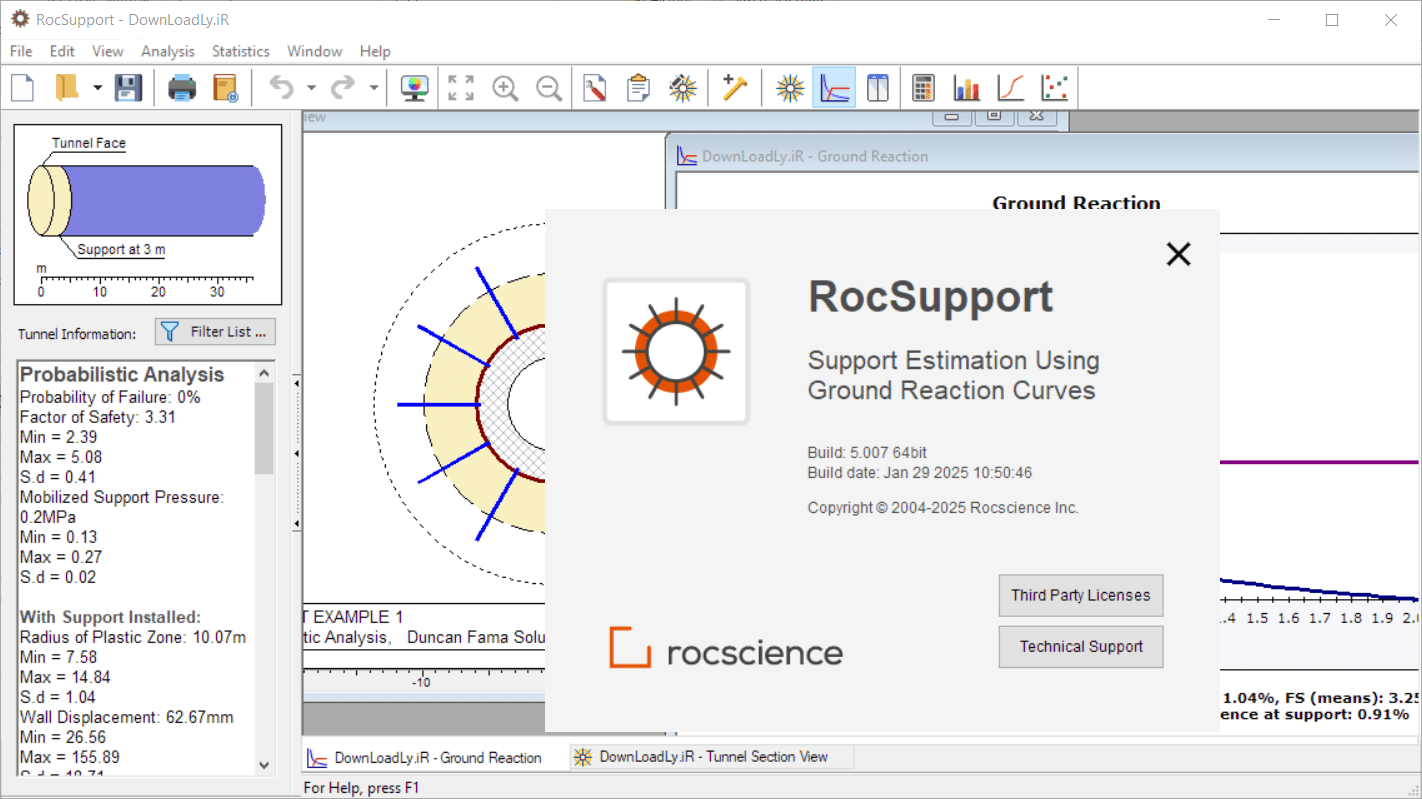 Pictures · Rocscience RocSupport 5.0 x64