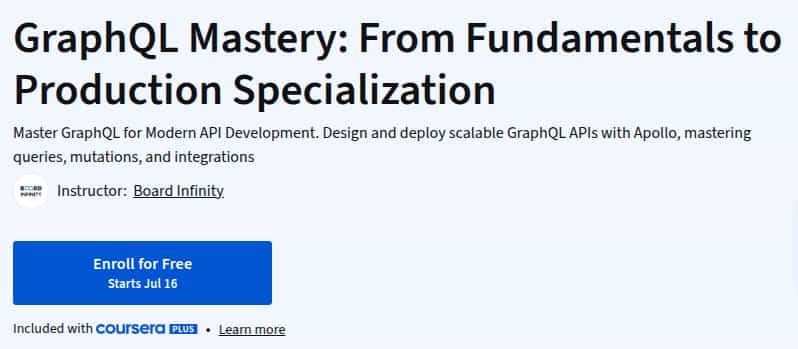 Pictures · Coursera — GraphQL Mastery: From Fundamentals to Production Specialization 2025-7