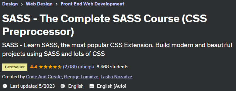 Pictures · Udemy — SASS – The Complete SASS Course (CSS Preprocessor) 2023-5