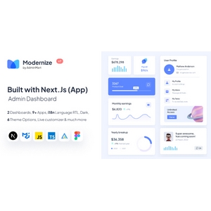 ThemeForest – Modernize Next Js Admin Dashboard with App Directory v6.0