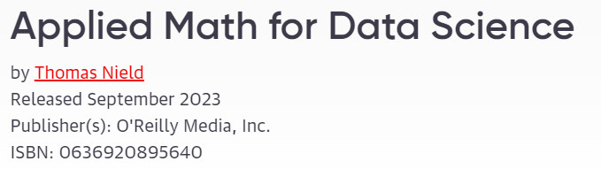 Pictures · Oreilly — Applied Math for Data Science 2023-9