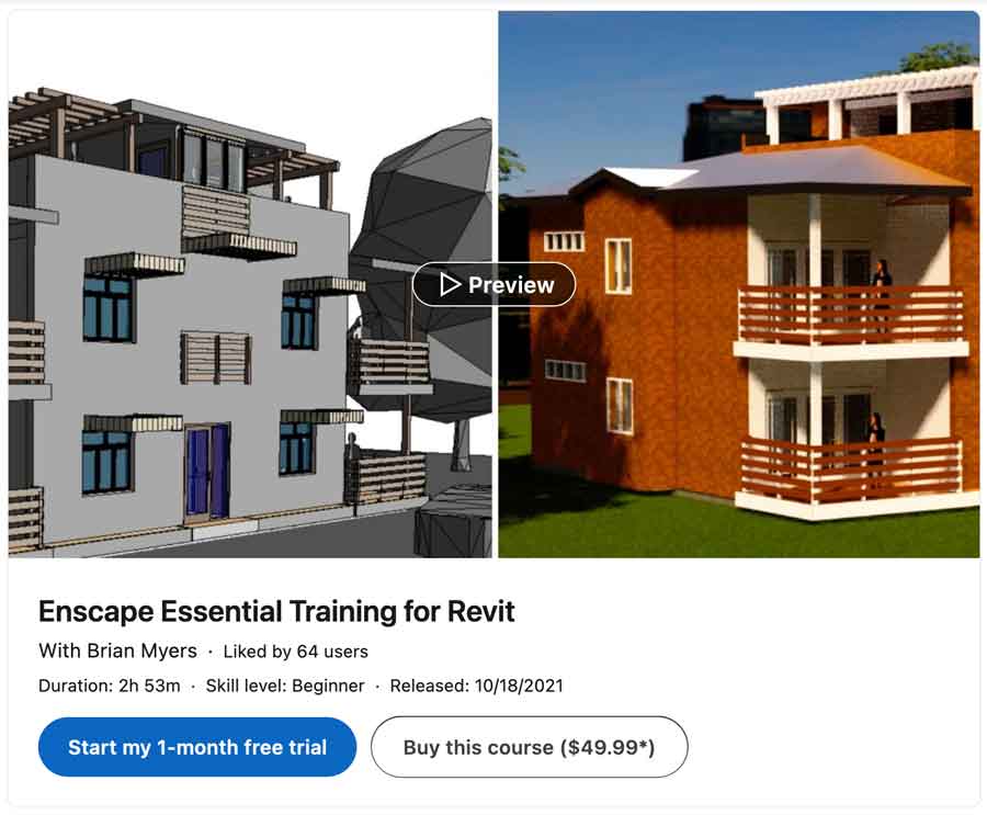 Pictures · LinkedIn (Lynda) – Enscape Essential Training for Revit 2020-10