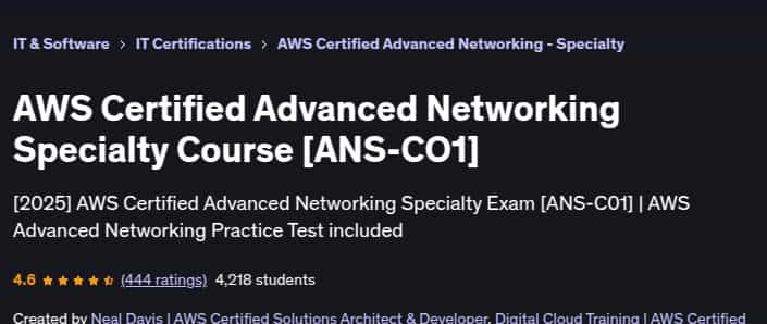 Pictures · AWS Certified Advanced Networking Specialty Course [ANS-CO1] 2025-8