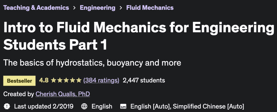 Pictures · Udemy — Intro to Fluid Mechanics for Engineering Students Part 1 2019-2