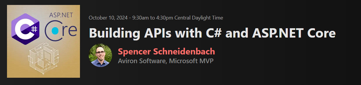 Pictures · FrontendMasters — Building APIs with C# and ASP.NET Core 2024-10