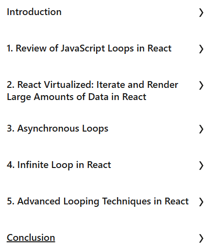 Course topics · LinkedIn — React: Working with Loops 2023-12