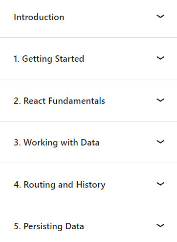 Course topics · LinkedIn — Learning Full-Stack JavaScript Development: MongoDB, Node, and React 2022-12