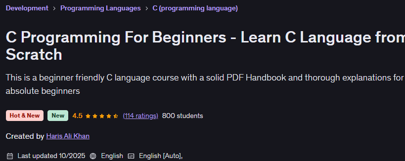 Imágenes · Programación C para principiantes - Aprende el lenguaje C desde Scratch 2026-8