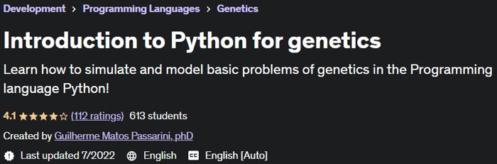 Pictures · Udemy — Introduction to Python for genetics 2020-12