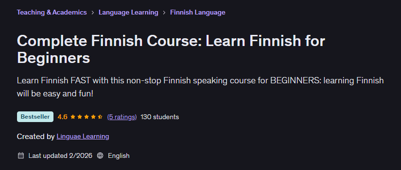 Imágenes · Curso completo de finlandés: Aprender finlandês para principiantes 2026-2
