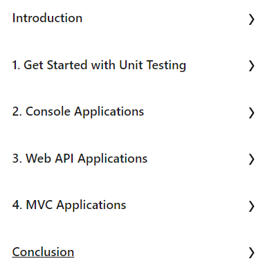 Course topics · LinkedIn — Advanced ASP.NET Core: Unit Testing 2024-12