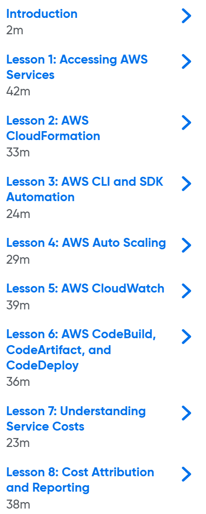 강좌 주제 · 오레일리 - AWS 클라우드 엔지니어 자동화 및 운영 2026-8