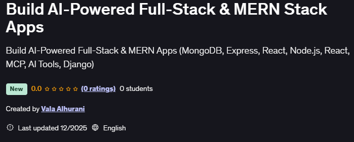 이미지 · 건설 AI-Powered Full-Stack & MERN Stack 앱 2025-12