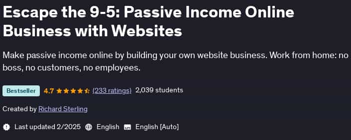 Pictures · Udemy — Escape the 9-5: Passive Income Online Business with Websites 2023-12