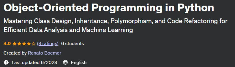 Pictures · Udemy — Object-Oriented Programming in Python 2023-6