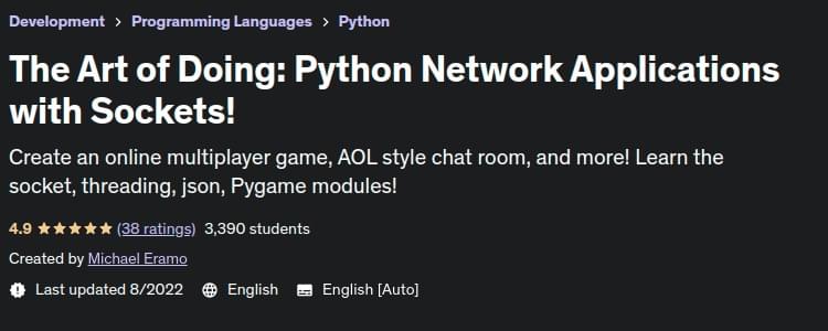 Pictures · Udemy — The Art of Doing: Python Network Applications with Sockets! 2022-8