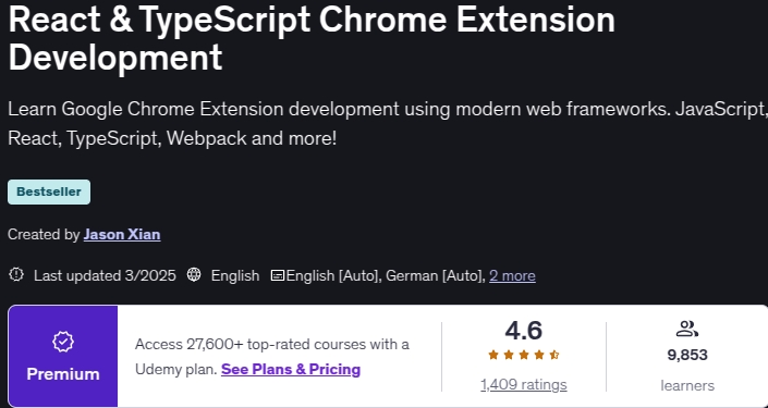 Pictures · React & TypeScript Chrome Extension Development 2025-3