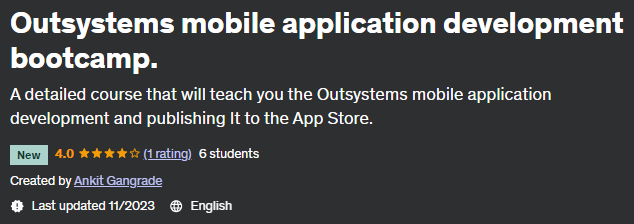 Pictures · Udemy — Outsystems mobile application development bootcamp. 2023-11