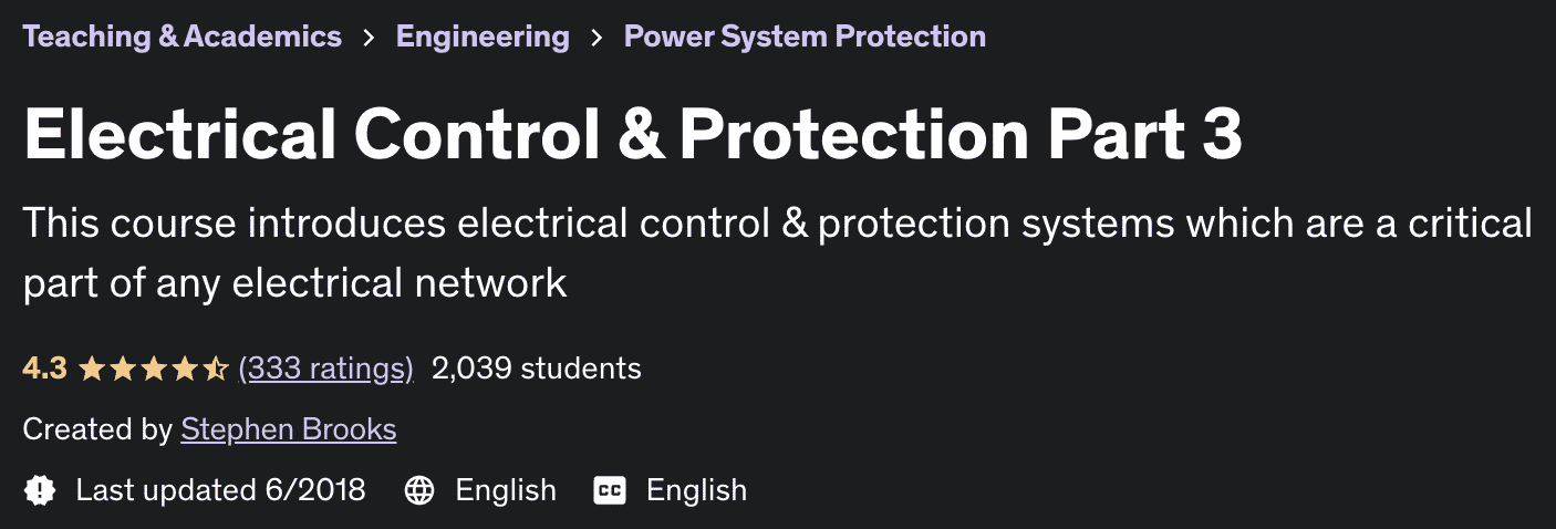 Pictures · Udemy — Electrical Control & Protection Part 3 2018-6