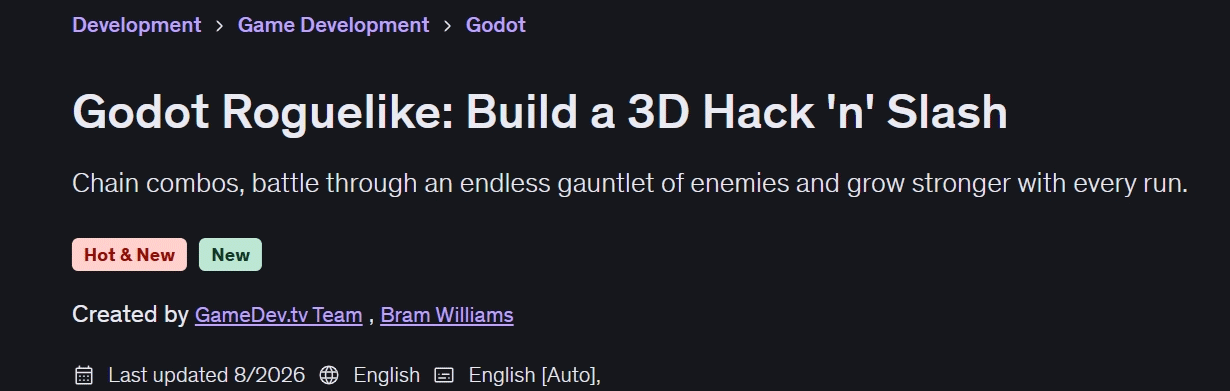 चित्र · Godot Roguelike: एक 3D हैक 'न' स्लाश बनाएं 2026-8