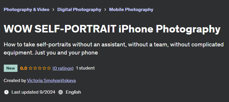 Pictures · Udemy — WOW SELF-PORTRAIT iPhone Photography 2024-8