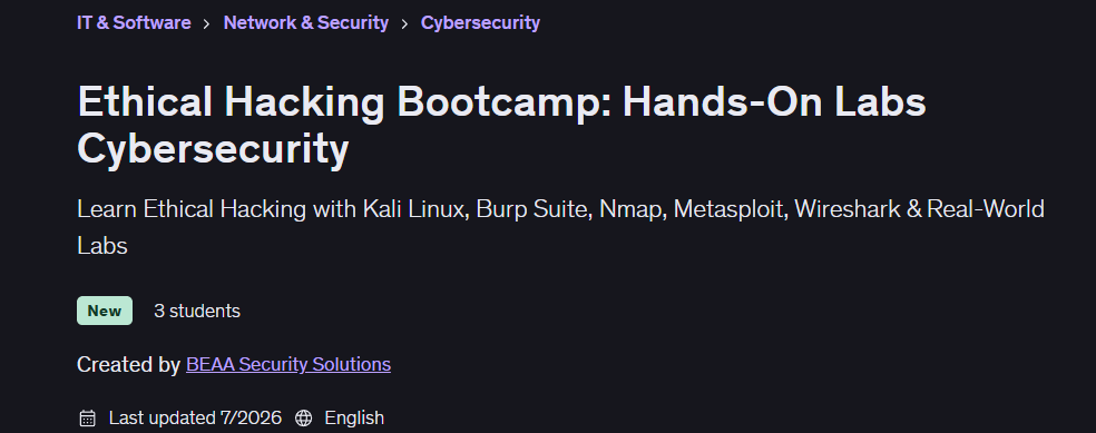 الصور · Bootcamp: Hands-On Labs الأمن السيبراني 2026-7